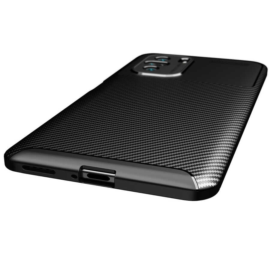 Xiaomi Poco F3 Kılıf Zore Negro Silikon Kapak Siyah