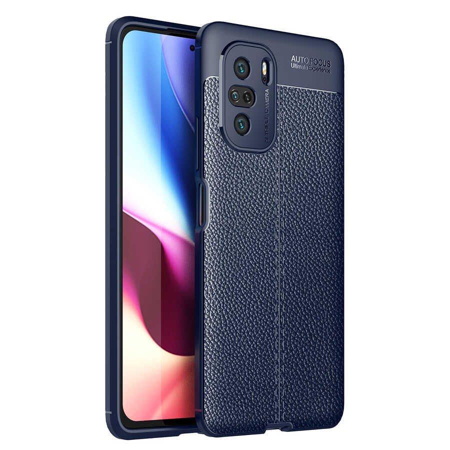 Xiaomi Poco F3 Kılıf Zore Niss Silikon Kapak Lacivert