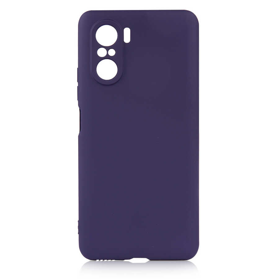 Xiaomi Poco F3 Kılıf Zore Premier Silikon Kapak Lacivert