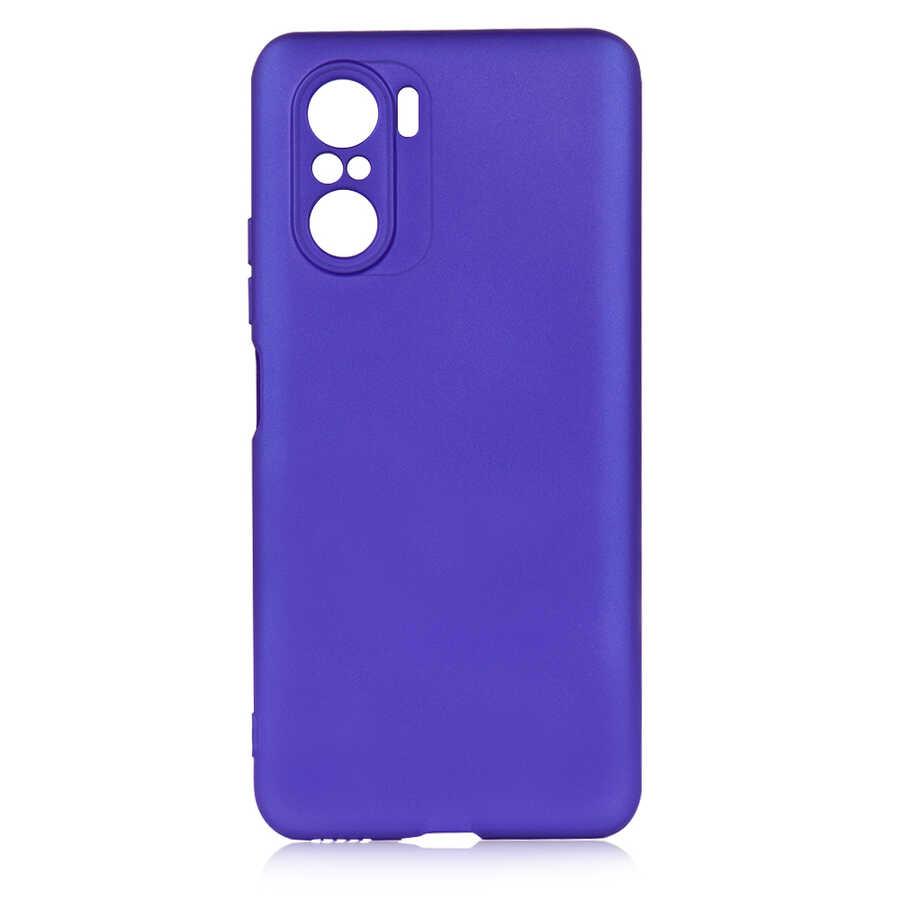 Xiaomi Poco F3 Kılıf Zore Premier Silikon Kapak Saks Mavi