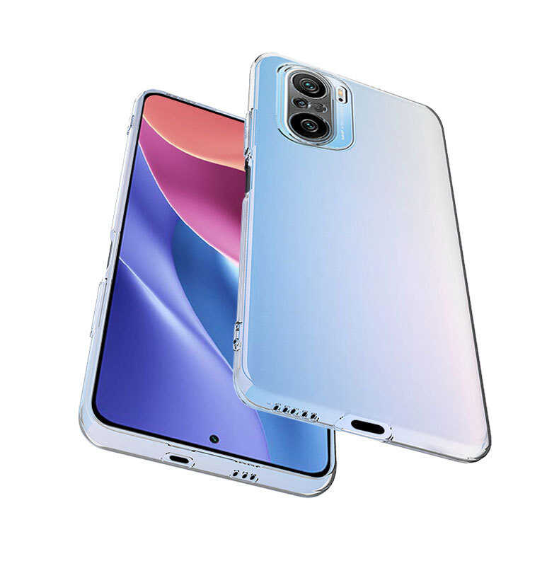 Xiaomi Poco F3 Kılıf Zore Süper Silikon Kapak Renksiz