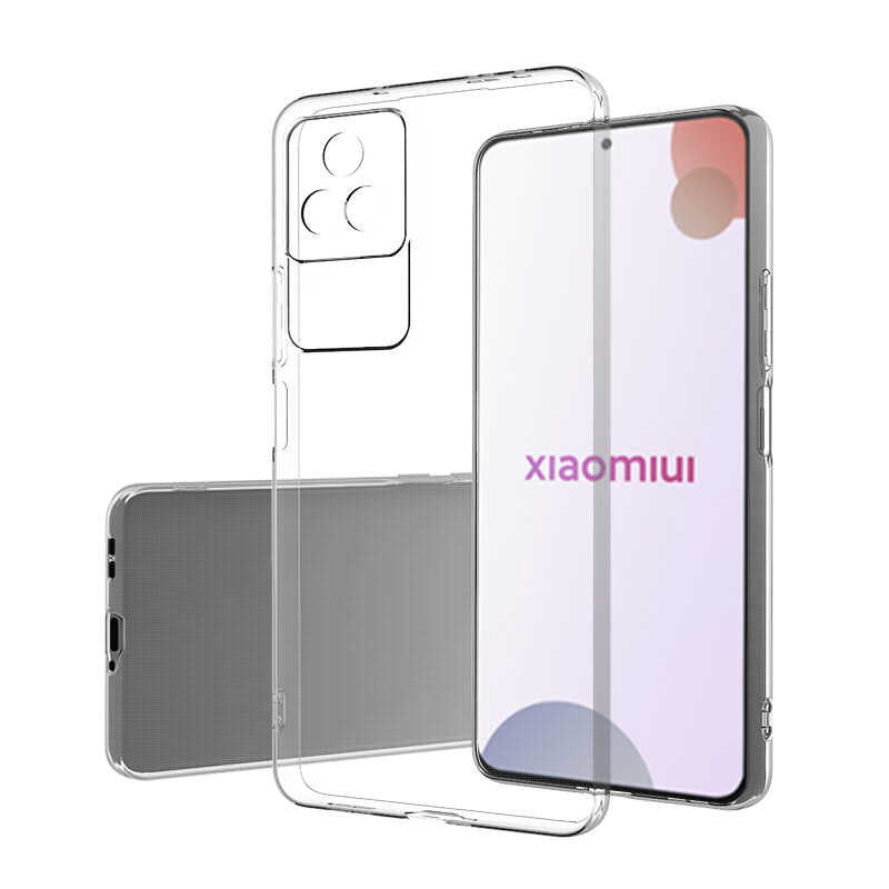 Xiaomi Poco F4 Kılıf Zore Kamera Korumalı Süper Silikon Kapak Renksiz