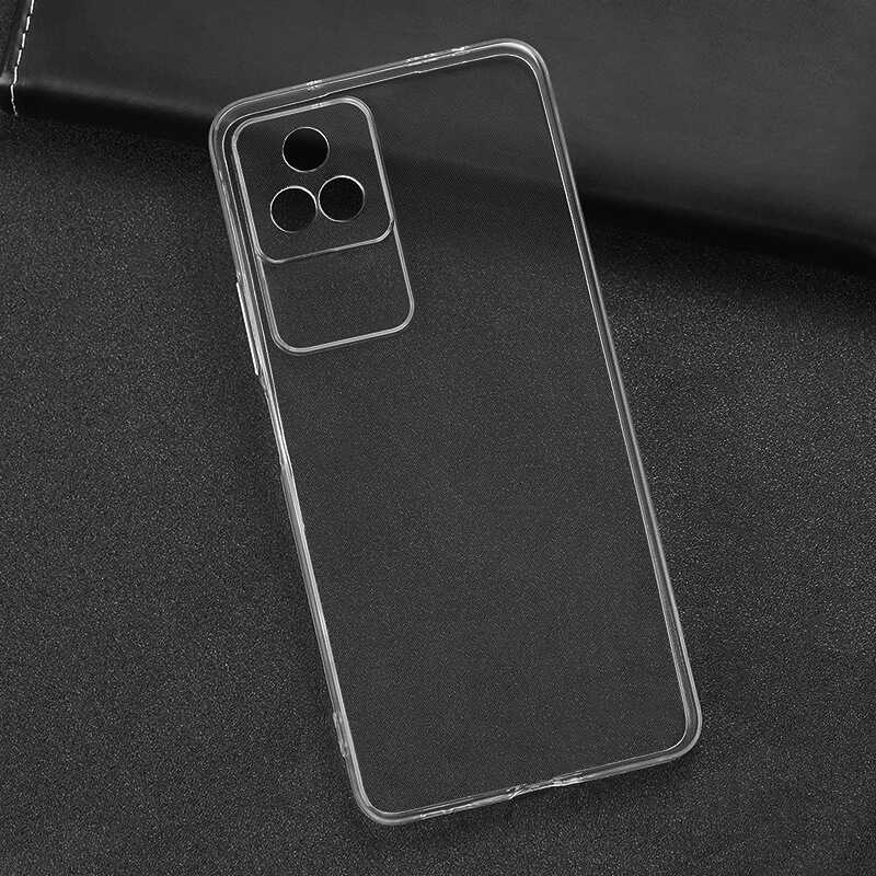 Xiaomi Poco F4 Kılıf Zore Kamera Korumalı Süper Silikon Kapak Renksiz