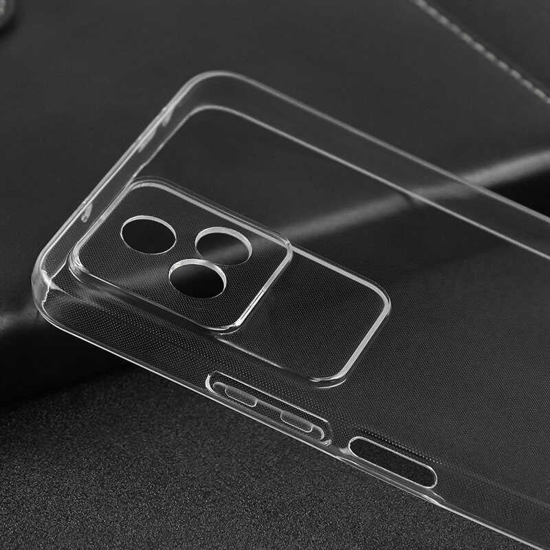 Xiaomi Poco F4 Kılıf Zore Kamera Korumalı Süper Silikon Kapak Renksiz
