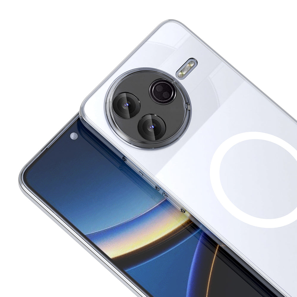 Xiaomi Poco F7 Pro Kamera Korumalı M-Safe Şarj Özellikli Şeffaf Zore London Sert PC Kapak Şeffaf