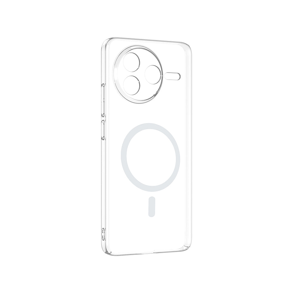 Xiaomi Poco F7 Pro Kamera Korumalı M-Safe Şarj Özellikli Şeffaf Zore London Sert PC Kapak Şeffaf