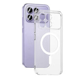 Xiaomi Poco F8 Pro Kamera Korumalı M-Safe Şarj Özellikli Şeffaf Zore London Sert PC Kapak Şeffaf