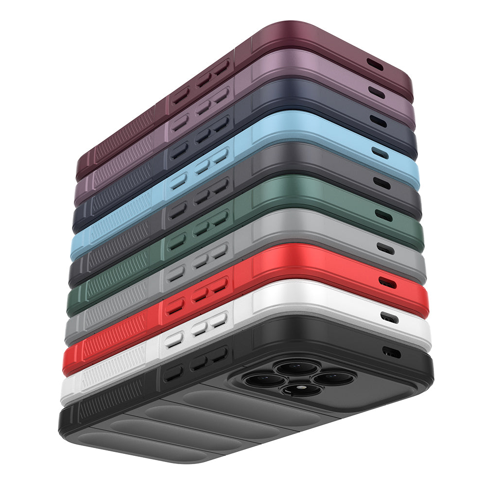 Xiaomi Poco F8 Pro Kılıf Esnek TPU Oyuklu Arka Yüzey Tasarımlı Zore Etnik Silikon Kapak Koyu Yeşil