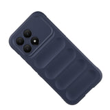 Xiaomi Poco F8 Pro Kılıf Esnek TPU Oyuklu Arka Yüzey Tasarımlı Zore Etnik Silikon Kapak Lacivert