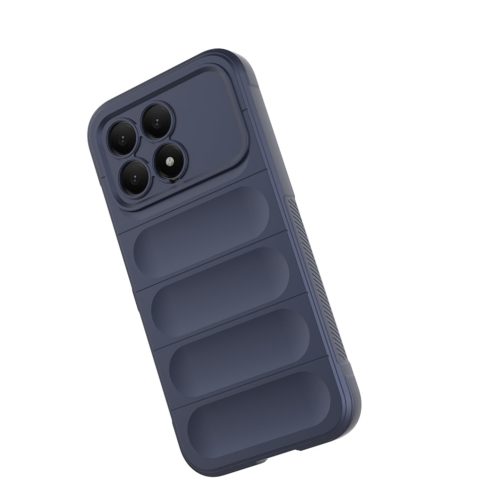 Xiaomi Poco F8 Pro Kılıf Esnek TPU Oyuklu Arka Yüzey Tasarımlı Zore Etnik Silikon Kapak Koyu Yeşil