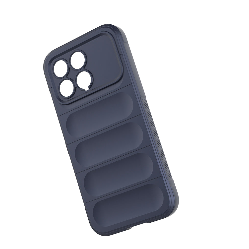 Xiaomi Poco F8 Pro Kılıf Esnek TPU Oyuklu Arka Yüzey Tasarımlı Zore Etnik Silikon Kapak Siyah