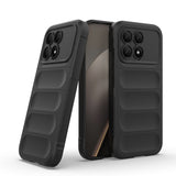 Xiaomi Poco F8 Pro Kılıf Esnek TPU Oyuklu Arka Yüzey Tasarımlı Zore Etnik Silikon Kapak Siyah