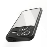 Xiaomi Poco F8 Pro Kılıf Kamera Korumalı Şeffaf Arka Yüzey Zore New Roll Kapak Siyah