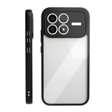 Xiaomi Poco F8 Pro Kılıf Kamera Korumalı Şeffaf Arka Yüzey Zore New Roll Kapak Siyah