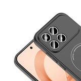 Xiaomi Poco F8 Pro Kılıf M-Safe Şarj Özellikli Kamera Korumalı Zore Elio Sert PC Kapak Siyah