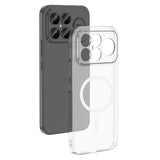Xiaomi Poco F8 Ultra Kamera Korumalı M-Safe Şarj Özellikli Şeffaf Zore London Sert PC Kapak Şeffaf