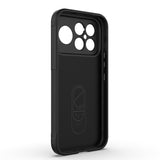 Xiaomi Poco F8 Ultra Kılıf Esnek TPU Oyuklu Arka Yüzey Tasarımlı Zore Etnik Silikon Kapak Siyah