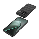 Xiaomi Poco F8 Ultra Kılıf Esnek TPU Oyuklu Arka Yüzey Tasarımlı Zore Etnik Silikon Kapak Koyu Yeşil