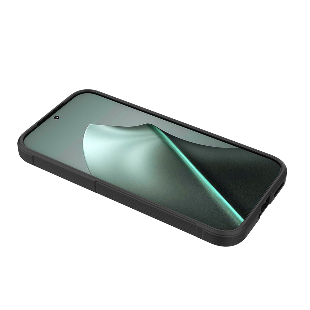 Xiaomi Poco F8 Ultra Kılıf Esnek TPU Oyuklu Arka Yüzey Tasarımlı Zore Etnik Silikon Kapak Siyah