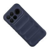 Xiaomi Poco F8 Ultra Kılıf Esnek TPU Oyuklu Arka Yüzey Tasarımlı Zore Etnik Silikon Kapak Koyu Yeşil
