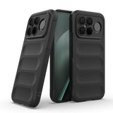 Xiaomi Poco F8 Ultra Kılıf Esnek TPU Oyuklu Arka Yüzey Tasarımlı Zore Etnik Silikon Kapak Koyu Yeşil