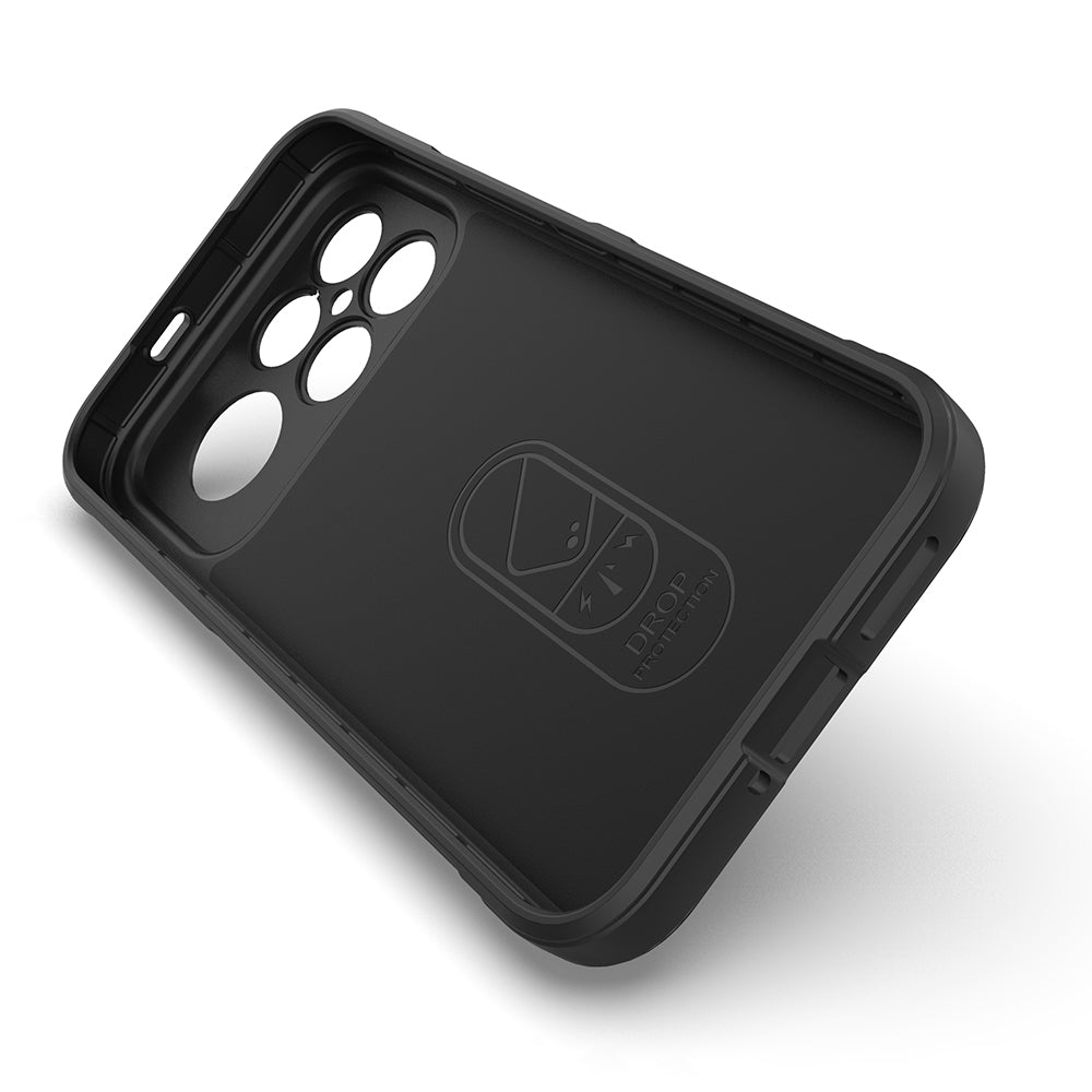 Xiaomi Poco F8 Ultra Kılıf Esnek TPU Oyuklu Arka Yüzey Tasarımlı Zore Etnik Silikon Kapak Koyu Yeşil