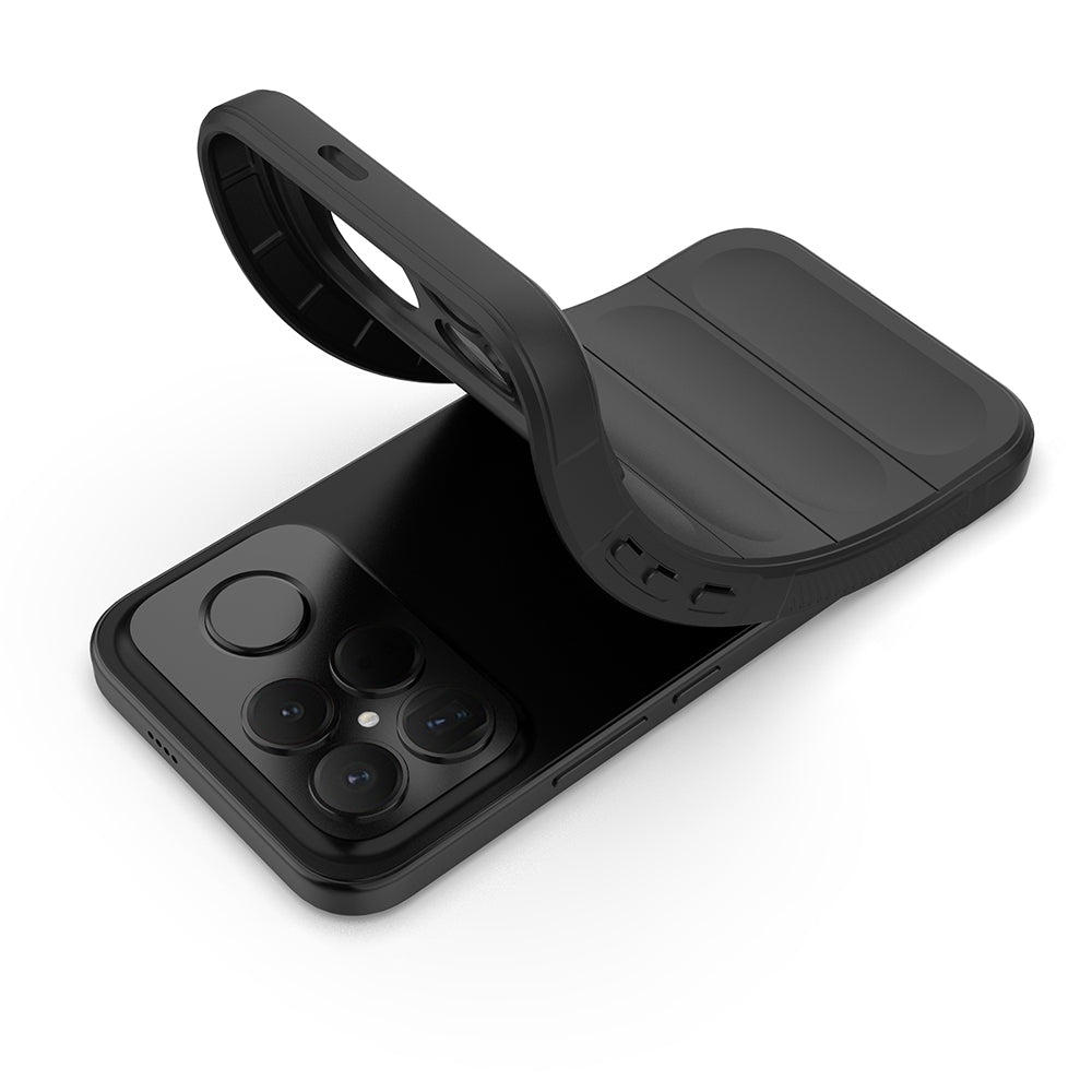 Xiaomi Poco F8 Ultra Kılıf Esnek TPU Oyuklu Arka Yüzey Tasarımlı Zore Etnik Silikon Kapak Koyu Yeşil