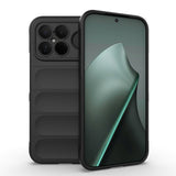 Xiaomi Poco F8 Ultra Kılıf Esnek TPU Oyuklu Arka Yüzey Tasarımlı Zore Etnik Silikon Kapak Siyah