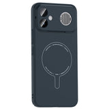 Xiaomi Poco F8 Ultra Kılıf M-Safe Şarj Özellikli Kamera Korumalı Zore Elio Sert PC Kapak Lacivert