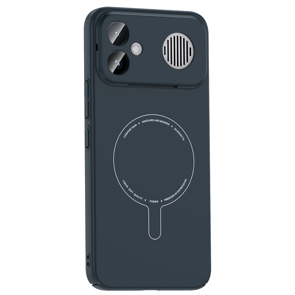 Xiaomi Poco F8 Ultra Kılıf M-Safe Şarj Özellikli Kamera Korumalı Zore Elio Sert PC Kapak Lacivert