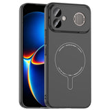 Xiaomi Poco F8 Ultra Kılıf M-Safe Şarj Özellikli Kamera Korumalı Zore Elio Sert PC Kapak Siyah