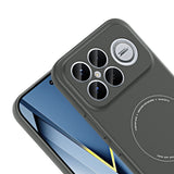 Xiaomi Poco F8 Ultra Kılıf M-Safe Şarj Özellikli Kamera Korumalı Zore Elio Sert PC Kapak Siyah