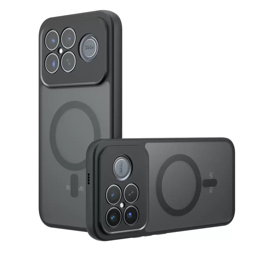 Xiaomi Poco F8 Ultra Kılıf M-Safe Şarj Özellikli Kamera Korumalı Zore Lunex Kapak Siyah