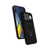 Xiaomi Poco F8 Ultra Kılıf M-safe Şarj Özellikli Standlı Samara Kapak Siyah
