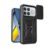 Xiaomi Poco F8 Ultra Kılıf Magnetik Standlı Kamera Korumalı Zore Sürgülü Vega Kapak Siyah