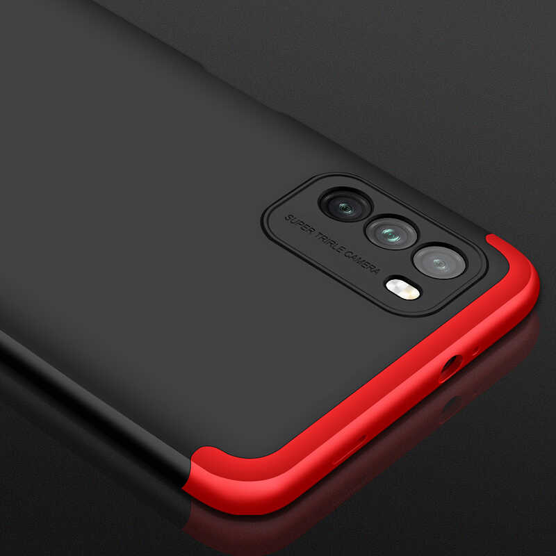 Xiaomi Poco M3 Kılıf Zore Ays Kapak Kırmızı