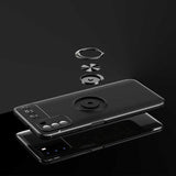 Xiaomi Poco M3 Kılıf Zore Ravel Silikon Kapak Siyah-Rose Gold