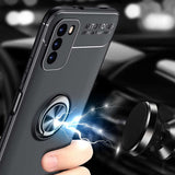 Xiaomi Poco M3 Kılıf Zore Ravel Silikon Kapak Siyah-Kırmızı