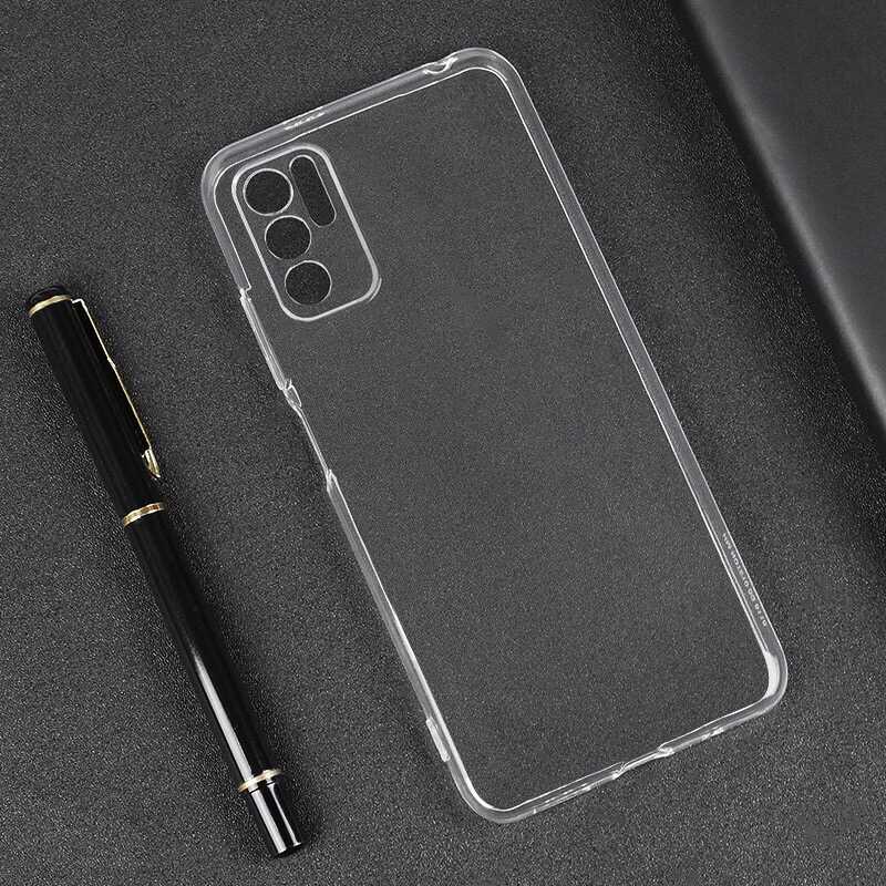 Xiaomi Poco M3 Pro Kılıf Zore Süper Silikon Kapak Renksiz