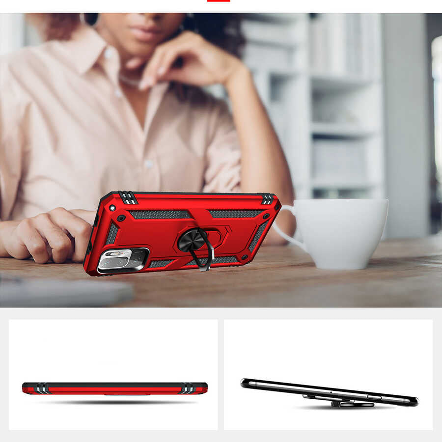 Xiaomi Poco M3 Pro Kılıf Zore Vega Kapak Rose Gold