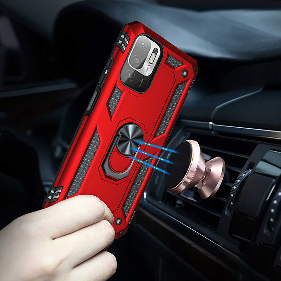 Xiaomi Poco M3 Pro Kılıf Zore Vega Kapak Rose Gold