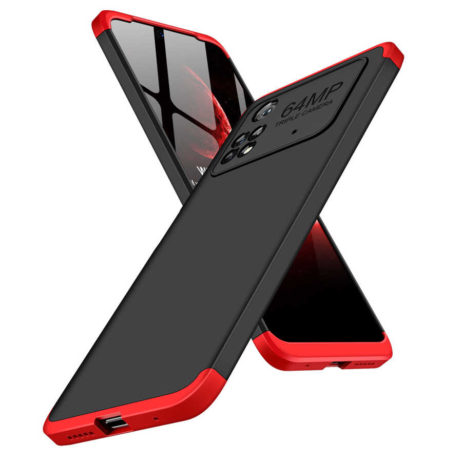 Xiaomi Poco M4 Pro 4G Kılıf Zore Ays Kapak Siyah-Gri