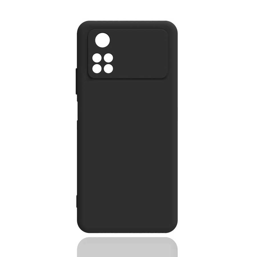 Xiaomi Poco M4 Pro 4G Kılıf Zore Biye Silikon Siyah