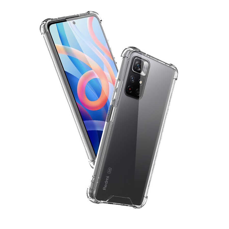 Xiaomi Poco M4 Pro 5G Kılıf Zore Nitro Anti Shock Silikon Renksiz