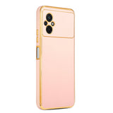 Xiaomi Poco M5 Kılıf Zore Bark Kapak Rose Gold