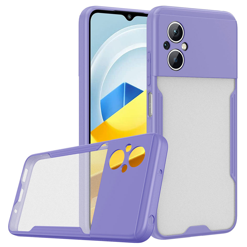 Xiaomi Poco M5 Kılıf Zore Parfe Kapak Mor