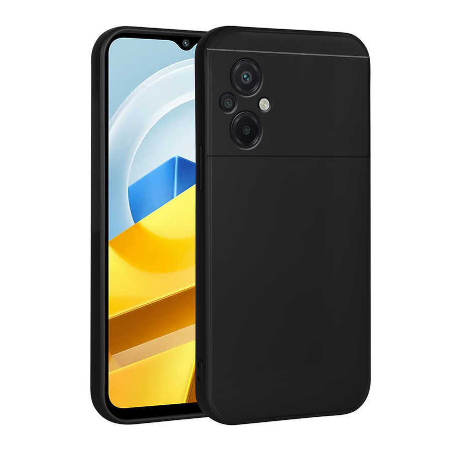 Xiaomi Poco M5 Kılıf Zore Premier Silikon Kapak Siyah