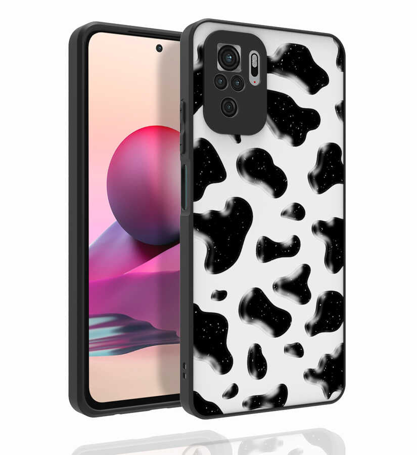 Xiaomi Poco M5S Kılıf Desenli Kamera Korumalı Parlak Zore Nora Kapak NO2