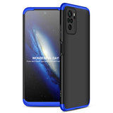 Xiaomi Poco M5S Kılıf Zore Ays Kapak Siyah-Mavi