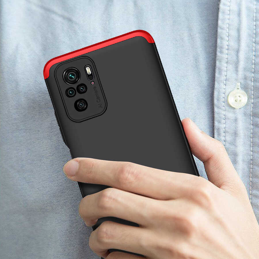 Xiaomi Poco M5S Kılıf Zore Ays Kapak Kırmızı